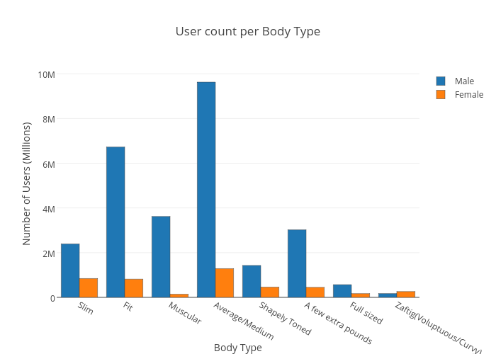 User count per Body Type